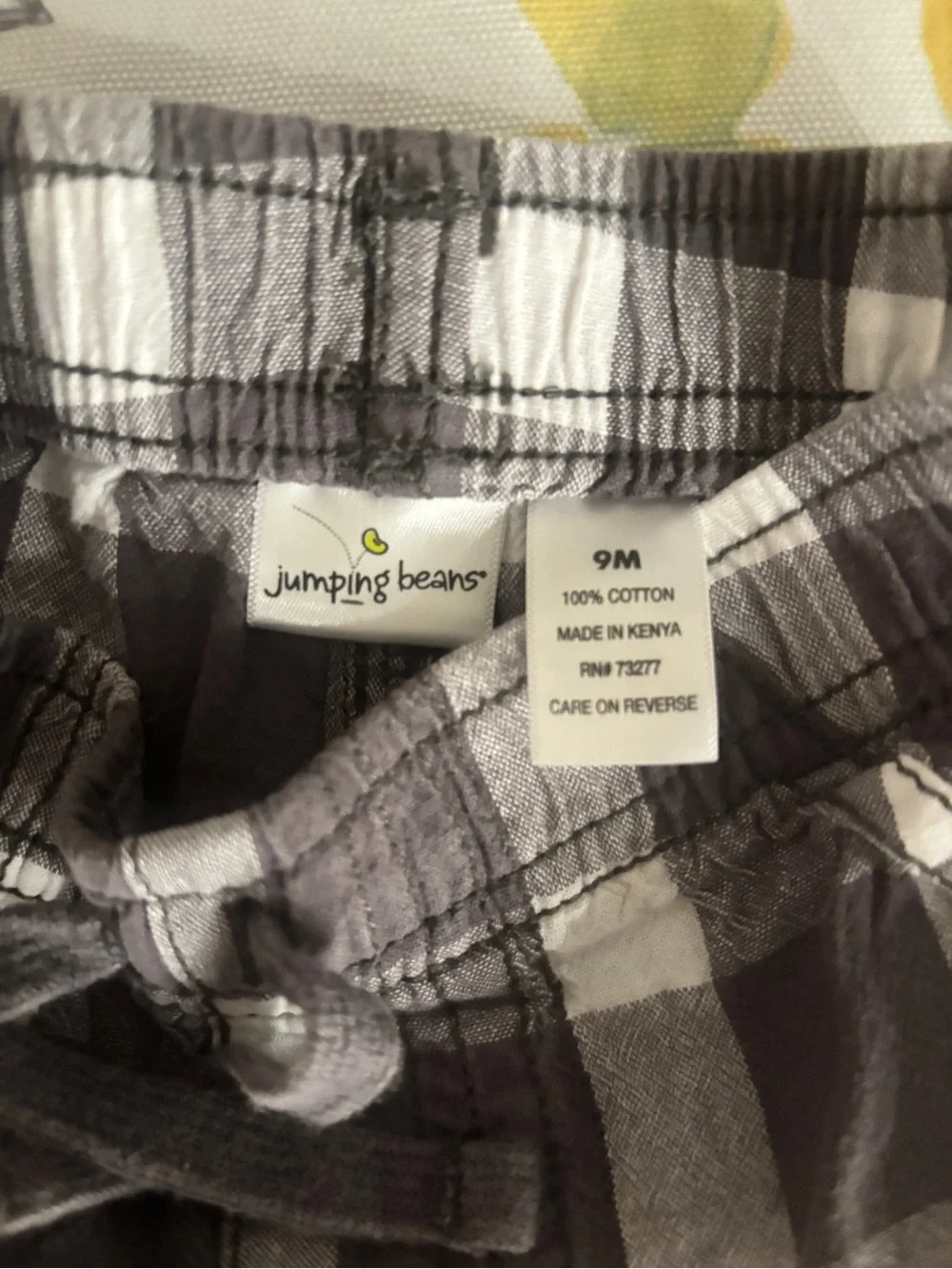 Boy’s Gray Plaid Drawstring Kids Shorts
